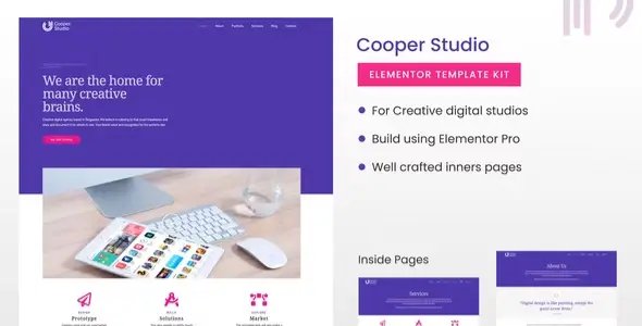 Cooper Studio Elementor Template Kit
