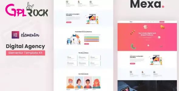 Mexa – Digital Agency Elementor Template Kit