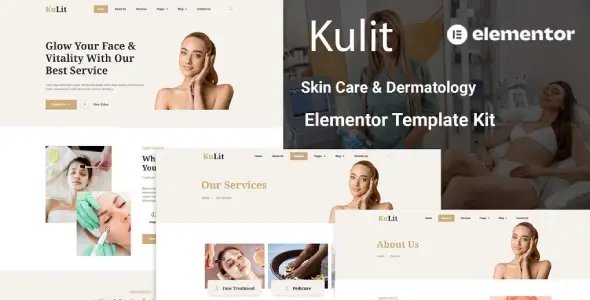 Kulit – Skin Care & Dermatology Elementor Template kit